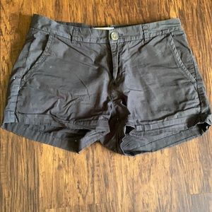 Black low rise short